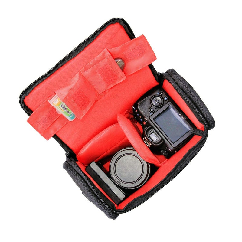FOSOTO Camera Case Bag Compatible for Nikon D3300 D3400 D5300 D5500 D5600 D7200 D7100 D500 D90 D60 D750 D810 D610,Canon EOS Rebel T5i T6 T7i XT SL1 T3i T4 70D 80D 5D Mark 6D 7D,Sony a99II SLR Camera - Image 3
